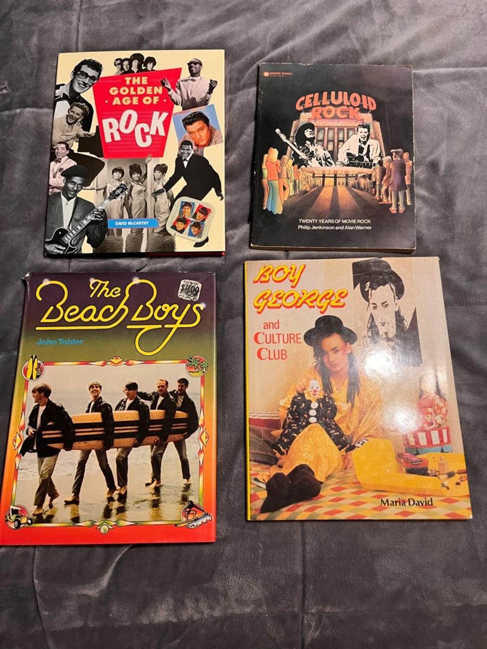 Vintage Rock & Pop Biography Book Set